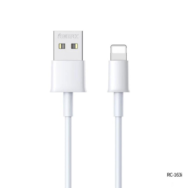 Remax Cable for Everyday Smartphone Charging at Home - 1m white USB to Lightning charging cable for couch and desk use