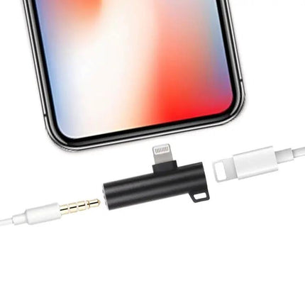 2-In-1 8-Pin Ball Head Audio Charging Adapter Cable