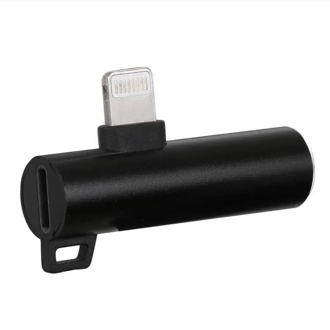 2-In-1 8-Pin Ball Head Audio Charging Adapter Cable | Syndmart