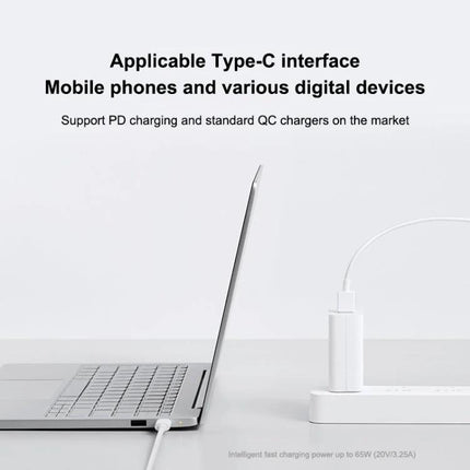 Xiaomi USB to USB-C Cable for Daily Device Charging plugged into laptop and charger for everyday smartphone and tablet power