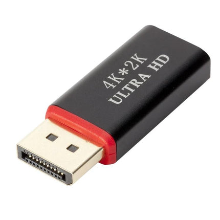 Adapter for Connecting Computer Displays to Home HDMI Devices - compact DisplayPort to HDMI 4K adapter for mirroring laptop to TV or projector