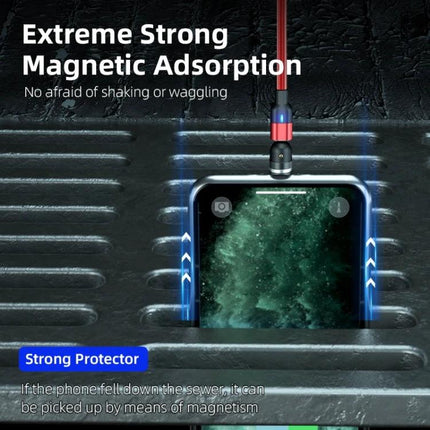 Magnetic Cable for Daily Phone Charging and Convenience - nylon braided magnetic charging cable with strong adsorption preventing disconnection while using device