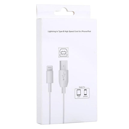 Cable for Connecting iPad to Electronic Piano Practice Sessions - white Lightning to USB Type-B cable in retail package for iPad/iPhone