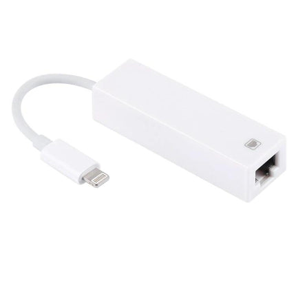 Compact Ethernet Adapter for iPhone and iPad Daily Use Connectivity – white lightning-to-Ethernet dongle for stable wired internet