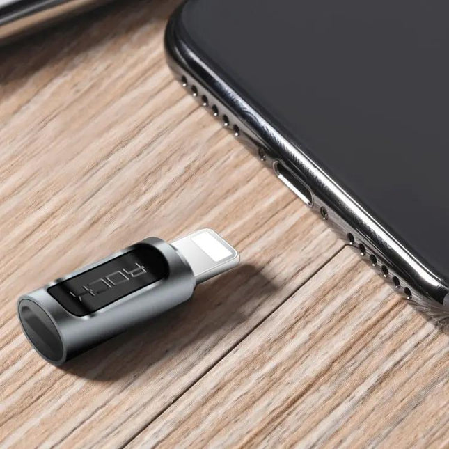ROCK USB-C To 8-Pin Earphone Audio Adapter, Portable | Syndmart