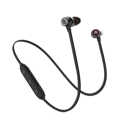 Lightweight Neckband Earbuds For Commuting And Hands Free Calls with flexible neckband, magnetic buds, IPX4 sweat resistance