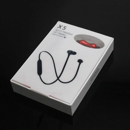 Lightweight Neckband Earbuds For Commuting And Hands Free Calls - black neckband earbuds in retail box