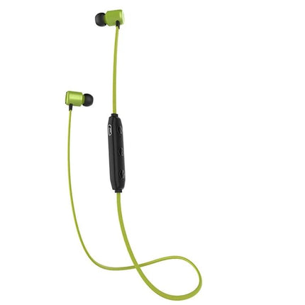 Neckband Earphones With Magnetic Buds For Commuting And Jogging - lime green wireless neckband with magnetic earbuds