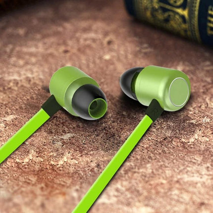 Neckband Earphones With Magnetic Buds For Commuting And Jogging bright green magnetic earbuds with neckband