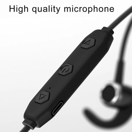 Neckband Earphones With Magnetic Buds For Commuting And Jogging showing inline remote with high quality microphone and control buttons