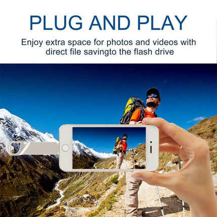 Keychain Flash Drive for Everyday Data Backup and Transfer — plug-and-play phone to PC backup for photos and files on the go