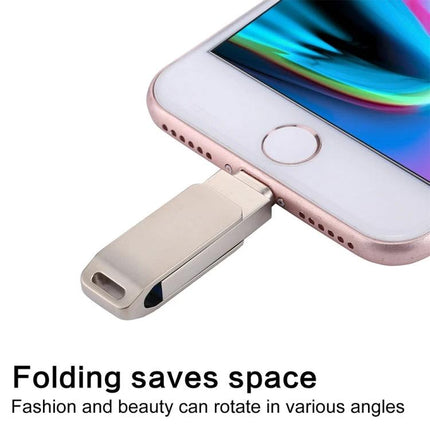 Versatile Flash Drive for Daily Data Backup and File Transfer USB lightning 2-in-1 plug for iPhone PC Android, portable backup of photos videos and contacts