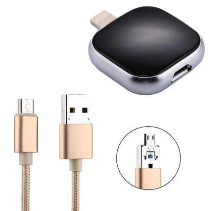 Essential Flash Drive for Managing Phone Files on the Go - compact iPhone plug-in drive with USB cable for photo backup and media playback