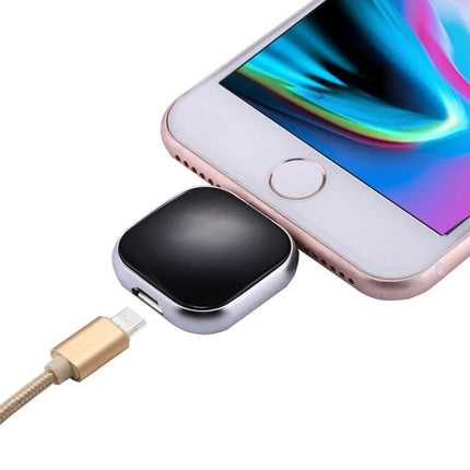 Alt Tag: Essential Flash Drive for Managing Phone Files on the Go plugged into iPhone to backup photos, transfer files and play media on the spot