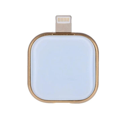 Compact Flash Drive for Daily iPhone Data Backup and Storage - compact white and gold lightning flash drive for photos, contacts and file backup
