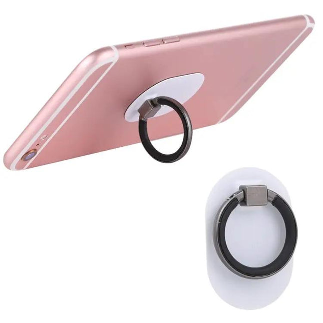 Phone Ring Grip with 360-Degree Rotation and Adhesive Back