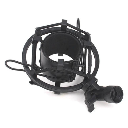 Shock Mount for Home Recording Sessions and Live Events black microphone shock mount reducing vibrations for home and live use