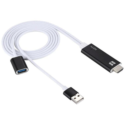 Convert Phone Videos to Home TV Display Easily – HDMI converter cable for Android/iOS to TV or projector, USB-powered plug-and-play