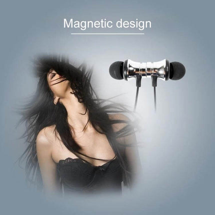 Magnetic Wireless In Ear Earphones For Commuting And Gym Use with snap-together magnetic design and Bluetooth v4.2 connectivity