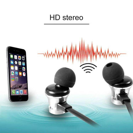Magnetic Wireless In Ear Earphones For Commuting And Gym Use with magnetic snap design and Bluetooth 4.2