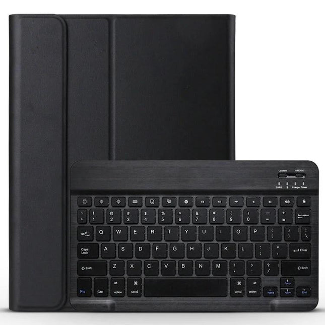 Detachable Bluetooth Keyboard Case for iPad Pro 11 Series in black, slim protective folio with removable Bluetooth keyboard and shortcut keys