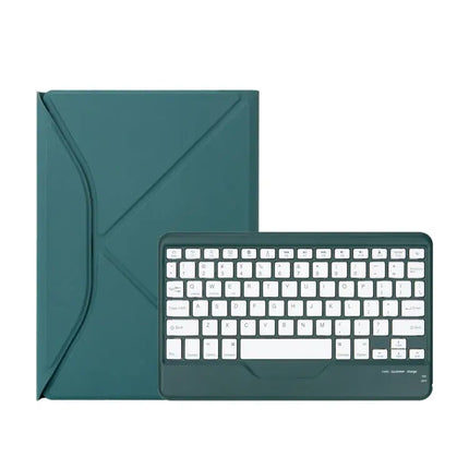 Leather Bluetooth Keyboard Case with Pen Slot for iPad 10.2