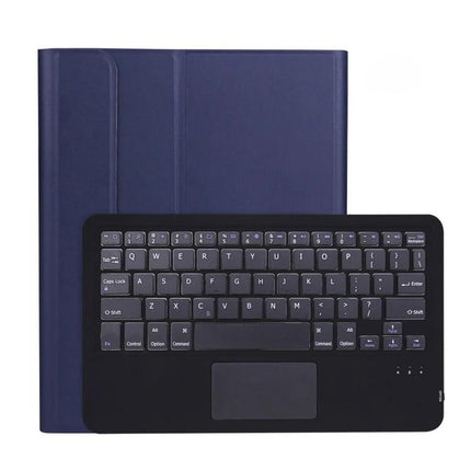 Detachable Bluetooth Keyboard Case for iPad Pro 11 Inch with Touchpad shown in navy with removable keyboard and integrated touchpad