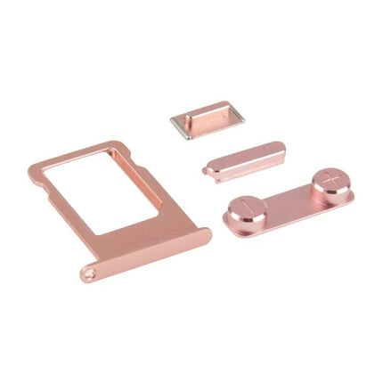 Practical Side Buttons and SIM Tray for iPhone Daily Maintenance replacement rose gold side buttons and SIM tray for iPhone SE models