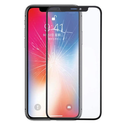 Replacement Glass for Everyday iPhone X Use and Maintenance - clear outer glass lens shown with cracked iPhone X screen behind, easy DIY fix