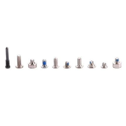 Set of Screws and Bolts for Everyday iPhone X Repairs - assorted white and silver charging port screws and bolts for at-home iPhone X fixes