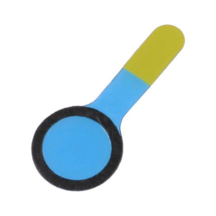 Sponge Foam Pads for iPhone X Camera Protection in Daily Use – small round blue foam pad with adhesive tab for front camera protection