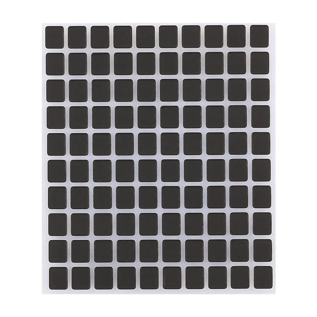 Black Screen Stickers for iPhone X Daily Maintenance – sheet of small black square screen repair stickers to cover minor display imperfections