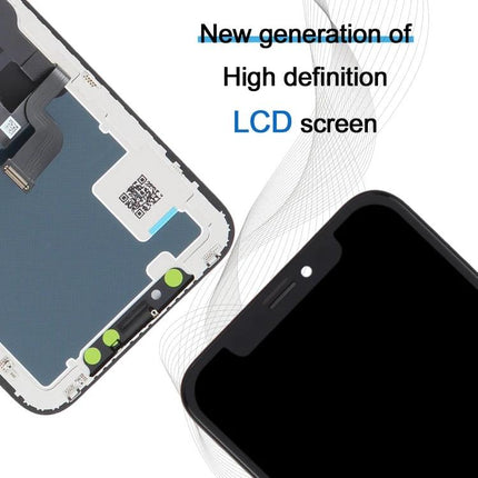 Keep Your iPhone X Functional with JK Incell LCD Screen for Daily Tasks - high-definition replacement screen showing front and back components