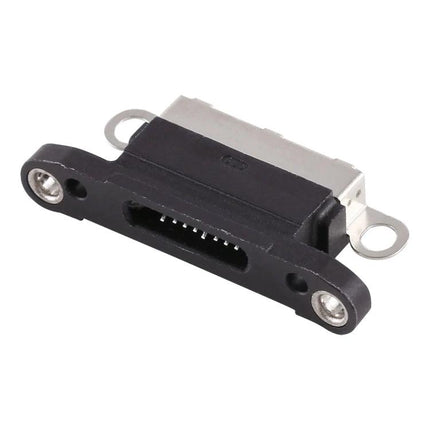 Replacement Charging Port for Daily iPhone Maintenance Needs - iPhone X dock connector replacement part, close-up on black port