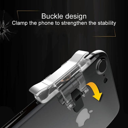 Essential Phone Triggers for Daily Gaming Enjoyment clamp-style buckle attached to smartphone improving stability and accuracy
