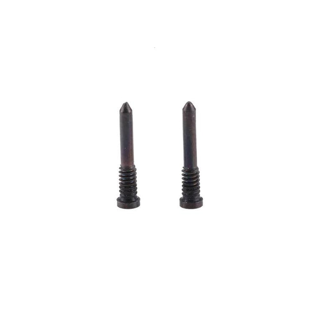 Replacement Screws for iPhone X Charging Port Home Repairs - two black replacement screws for charging port repair