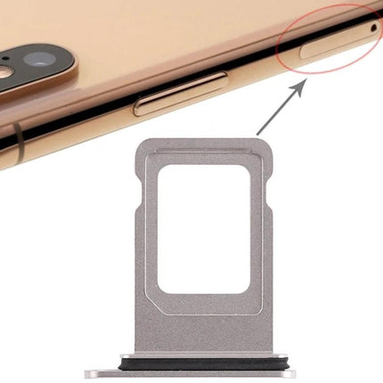 SIM Card Tray for iPhone XS Max in Daily Mobile Essentials - replacement metal SIM tray aligned with XS Max side slot