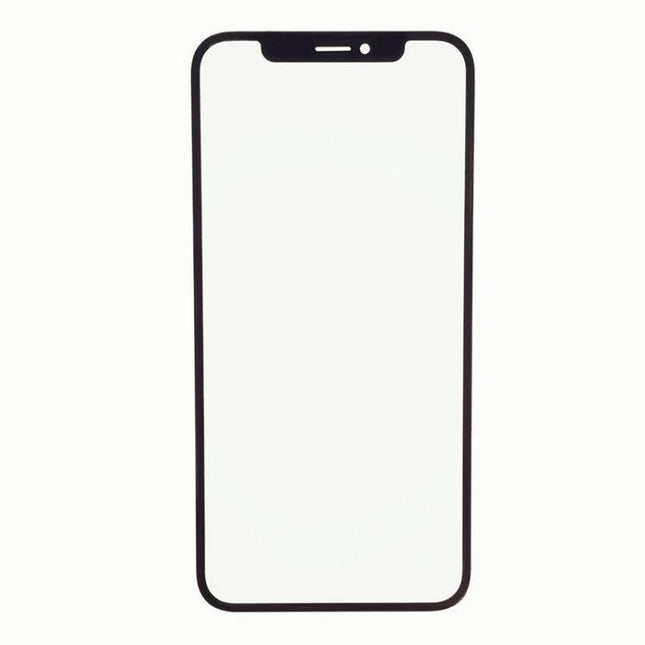 Essential Glass Replacement for iPhone XS Max Daily Use front outer glass lens replacement kit showing black frame and notch