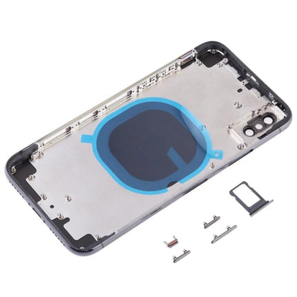 Replacement Back Cover for Daily iPhone Use Protection - iPhone XS Max silver back housing replacement with SIM tray and side buttons