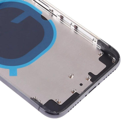 Replacement Back Cover for Daily iPhone Use Protection - iPhone XS Max silver inner housing with adhesive pad for easy back panel replacement