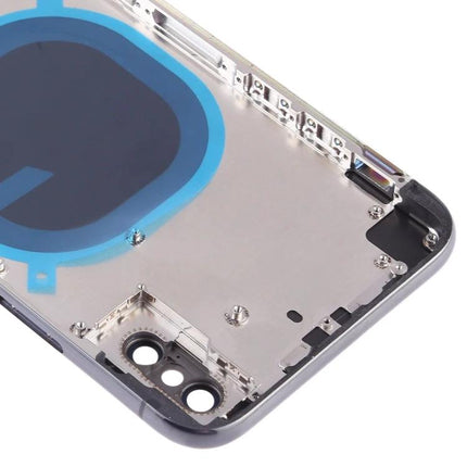 Replacement Back Cover for Daily iPhone Use Protection - silver iPhone XS Max rear housing with wireless charging coil and camera cutouts