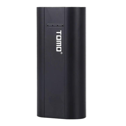 Tomo USB Battery Charger for 18650 Li-Ion Batteries black portable charger with LED indicators and USB output