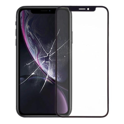 Essential Replacement Glass for iPhone XR Everyday Screen Fixes — cracked iPhone XR with replacement glass panel to restore touchscreen and clarity