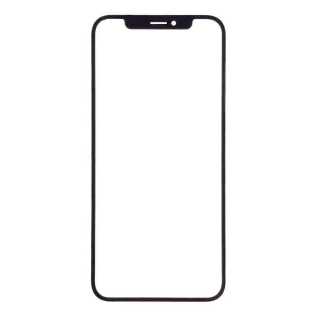 Essential Replacement Glass for iPhone XR Everyday Screen Fixes - black front replacement glass for iPhone XR with notch and edge frame