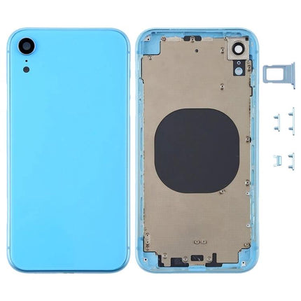 Back Cover Replacement for Everyday iPhone XR Use - blue replacement back housing set with internal frame and buttons