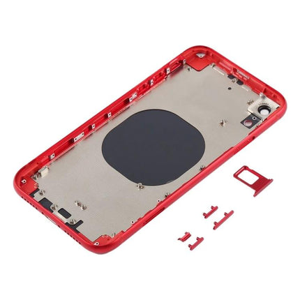 Back Cover Replacement for Everyday iPhone XR Use - red replacement back housing with camera cutout and button set