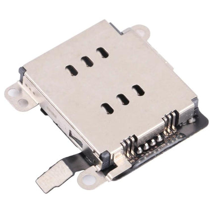 Convenient Dual SIM Adapter for iPhone XR Daily Travel metal dual-SIM tray adapter close-up for easy travel and dual-number use