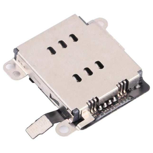Convenient Dual SIM Adapter for iPhone XR Daily Travel metal dual-SIM tray adapter close-up for easy travel and dual-number use