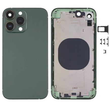 Green Frosted Back Cover for Everyday iPhone XR Protection shown front and interior replacement housing in matte green
