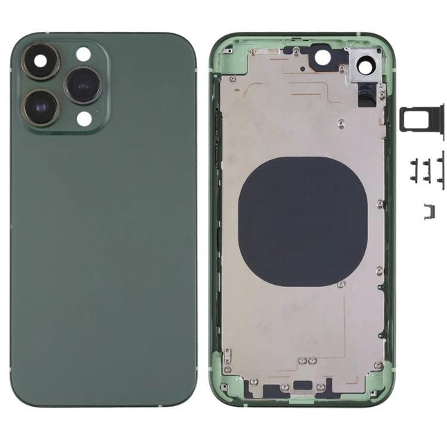 Green Frosted Back Cover for Everyday iPhone XR Protection shown front and interior replacement housing in matte green